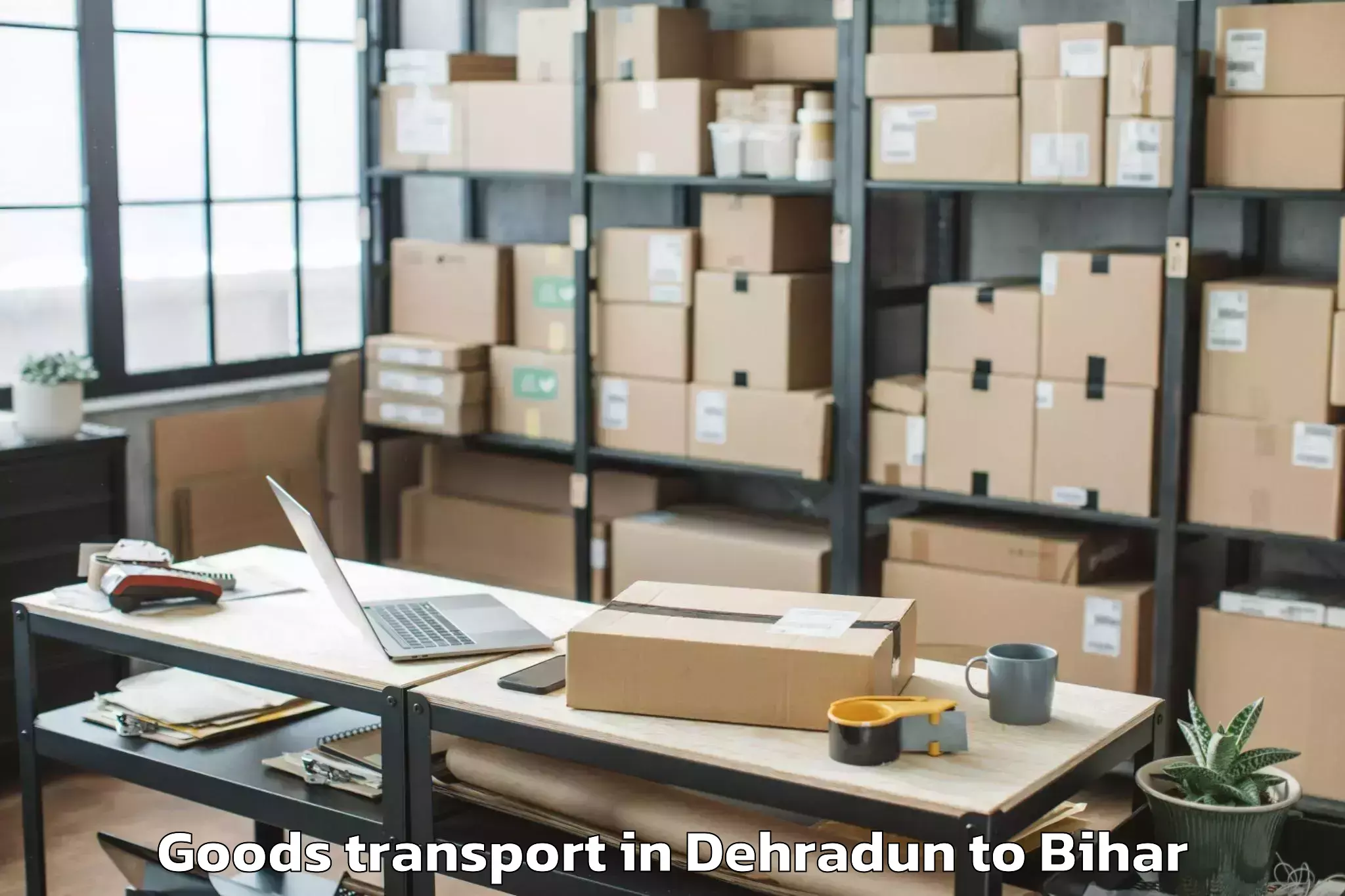 Easy Dehradun to Shambhuganj Goods Transport Booking